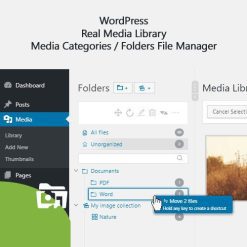 WordPress Real Media Library - Media Categories / Folders File Manager