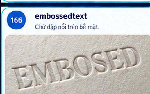 embossedtext