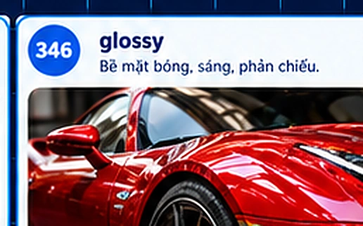 glossy