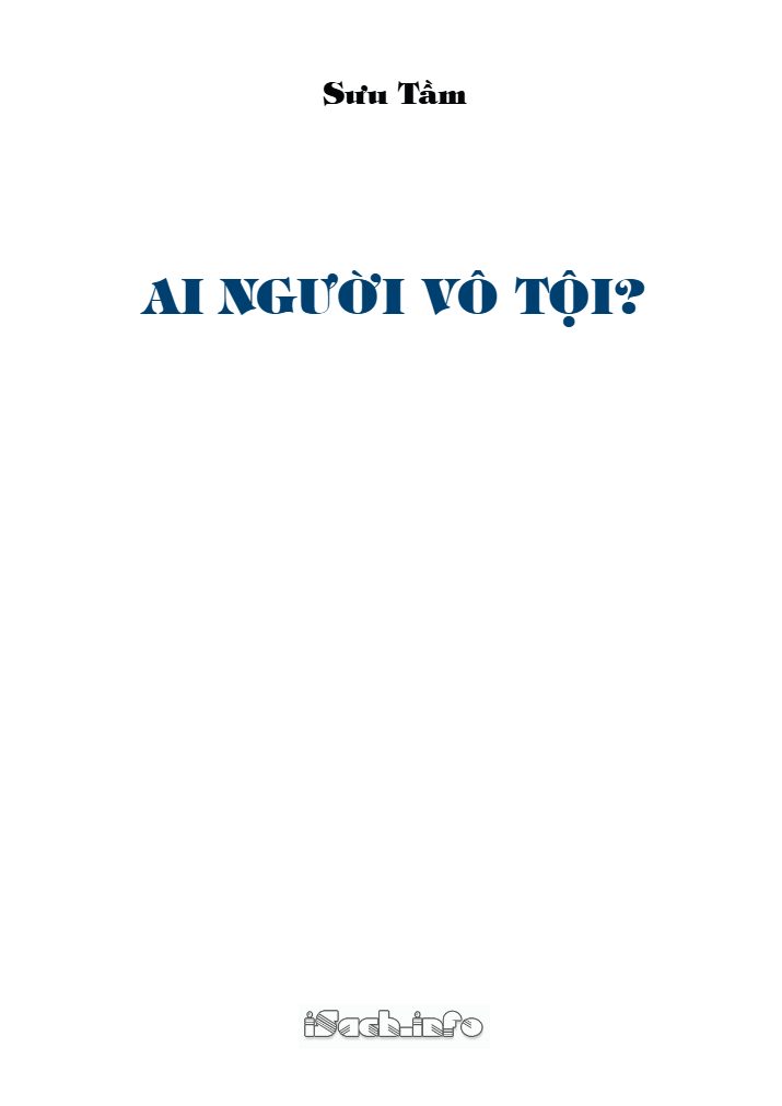Ai Người Vô Tội?