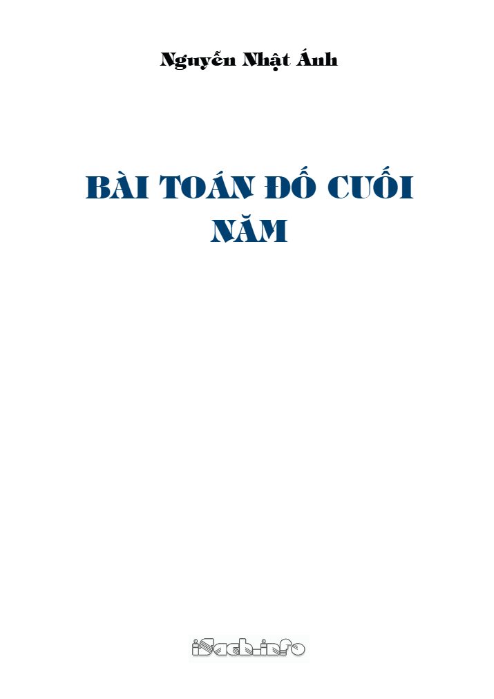 Bài Toán Đố Cuối Năm