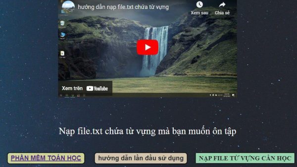 Phần mềm học từ vựng tiếng anh