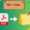 Phần mềm chuyển pdf sang note