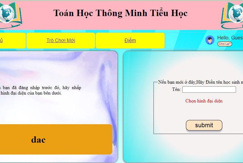 Toán học thông minh tiểu học