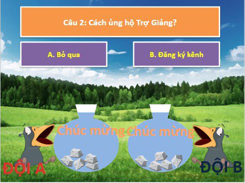 Trò chơi giúp quạ uống nước