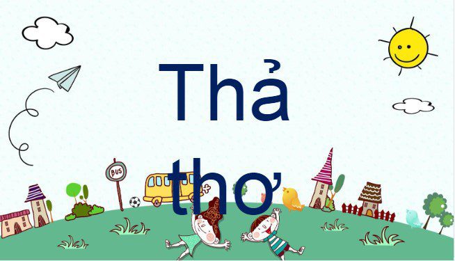 Trò chơi thả thơ