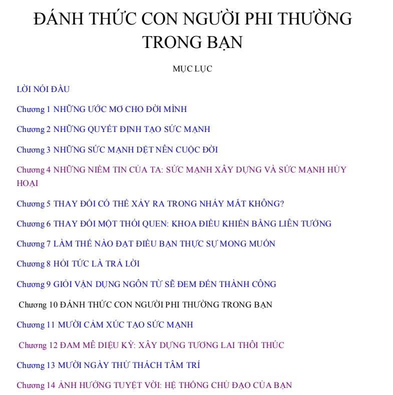 Đánh thức con người phi thường trong con người bạn