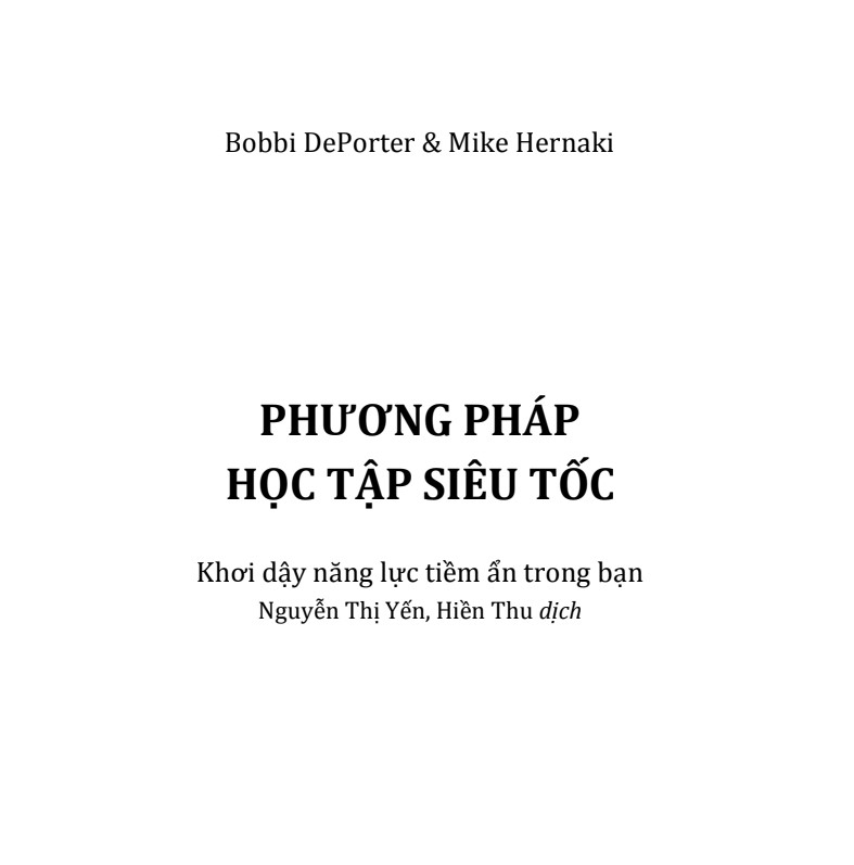 Phương pháp học tập siêu tốc