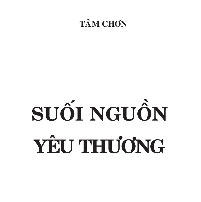 Suối nguồn yêu thương